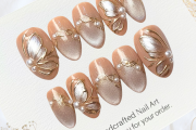 Nude Taupe Pearl Butterfly